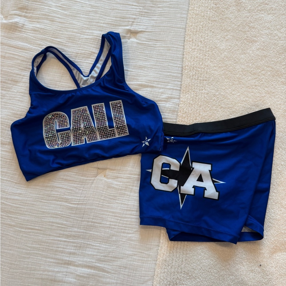 Vibrant Blue Graphic Sports Set